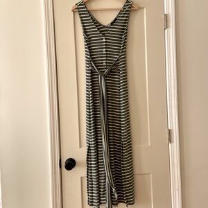 FRNCH Paris Striped Tank Rib Knit Dress